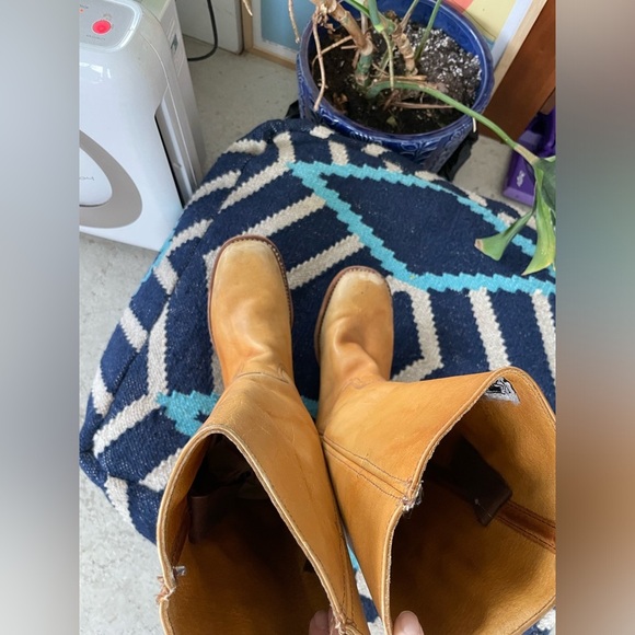 😍 FRYE Campus boots saddle sunrise banana size 10 - Picture 2 of 7